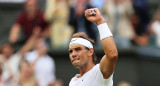 Rafael Nadal en Wimbledon. Foto: EFE.