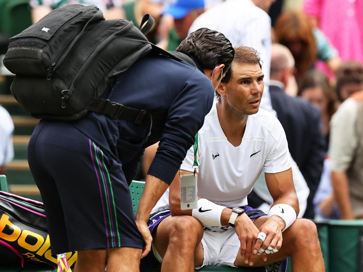 Rafael Nadal en Wimbledon. Foto: EFE.