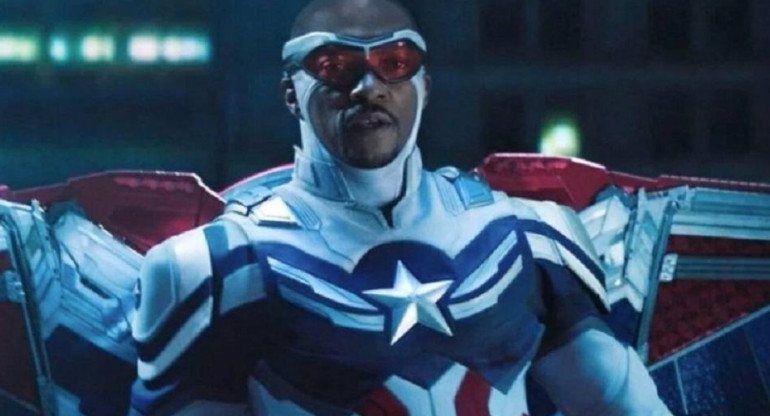 Anthony Mackie, protagonista de Capitán América. Foto: NA