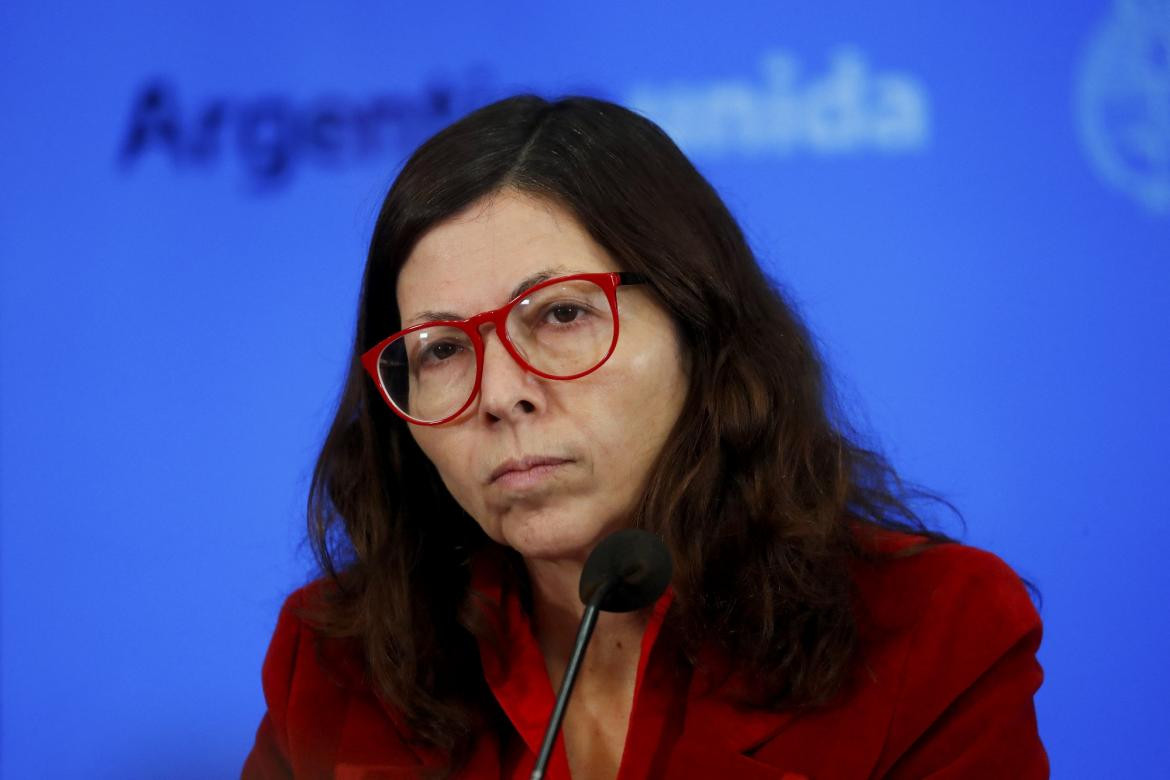Silvina Batakis, Ministra de Economía, Gobierno, conferencia, foto NA