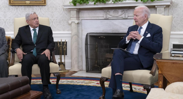 Joe Biden y Manuel López Obrador. EFE