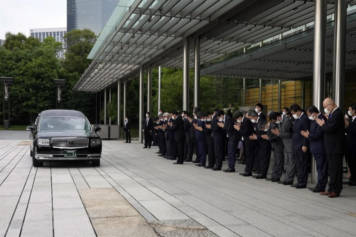 Último adiós al difunto ex primer ministro Shinzo Abe. EFE	