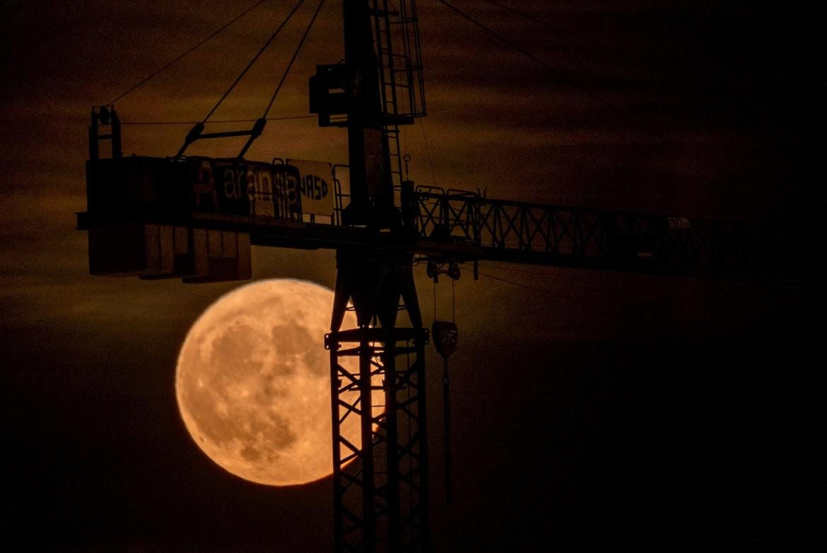 Superluna de ciervo. Foto: EFE.