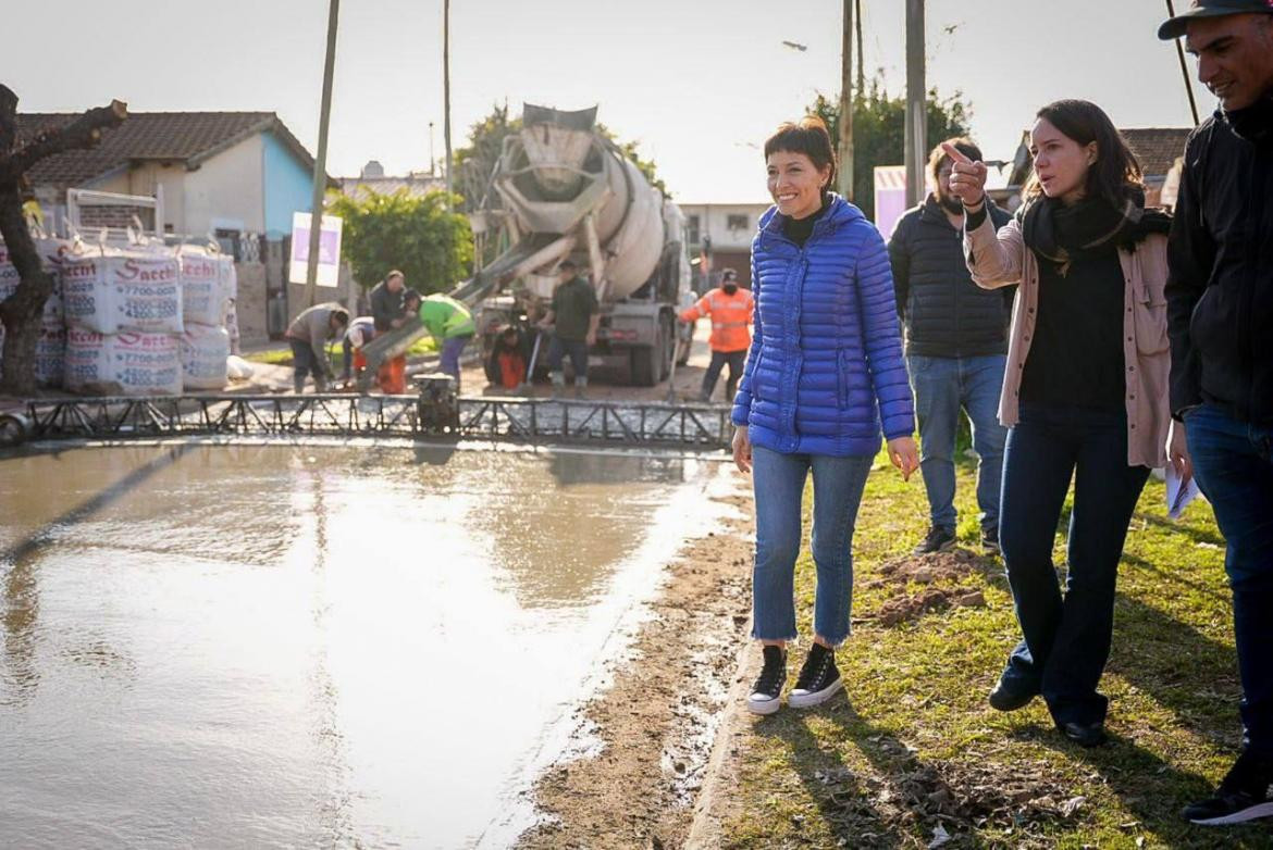 Mayra Mendoza supervisó obras en Quilmes