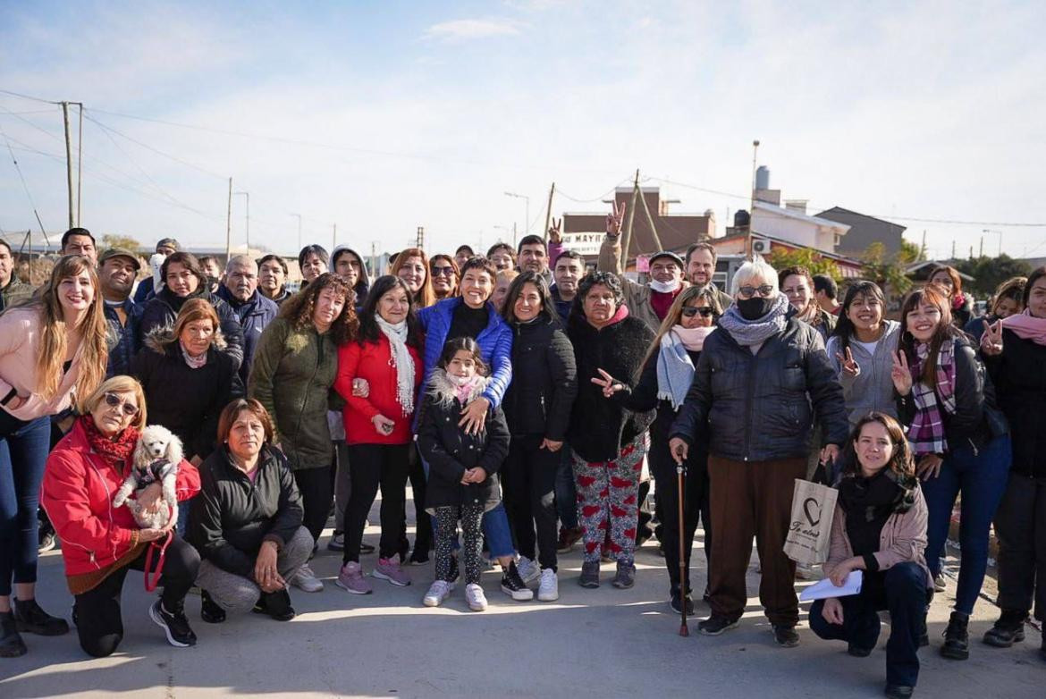 Mayra Mendoza supervisó obras en Quilmes