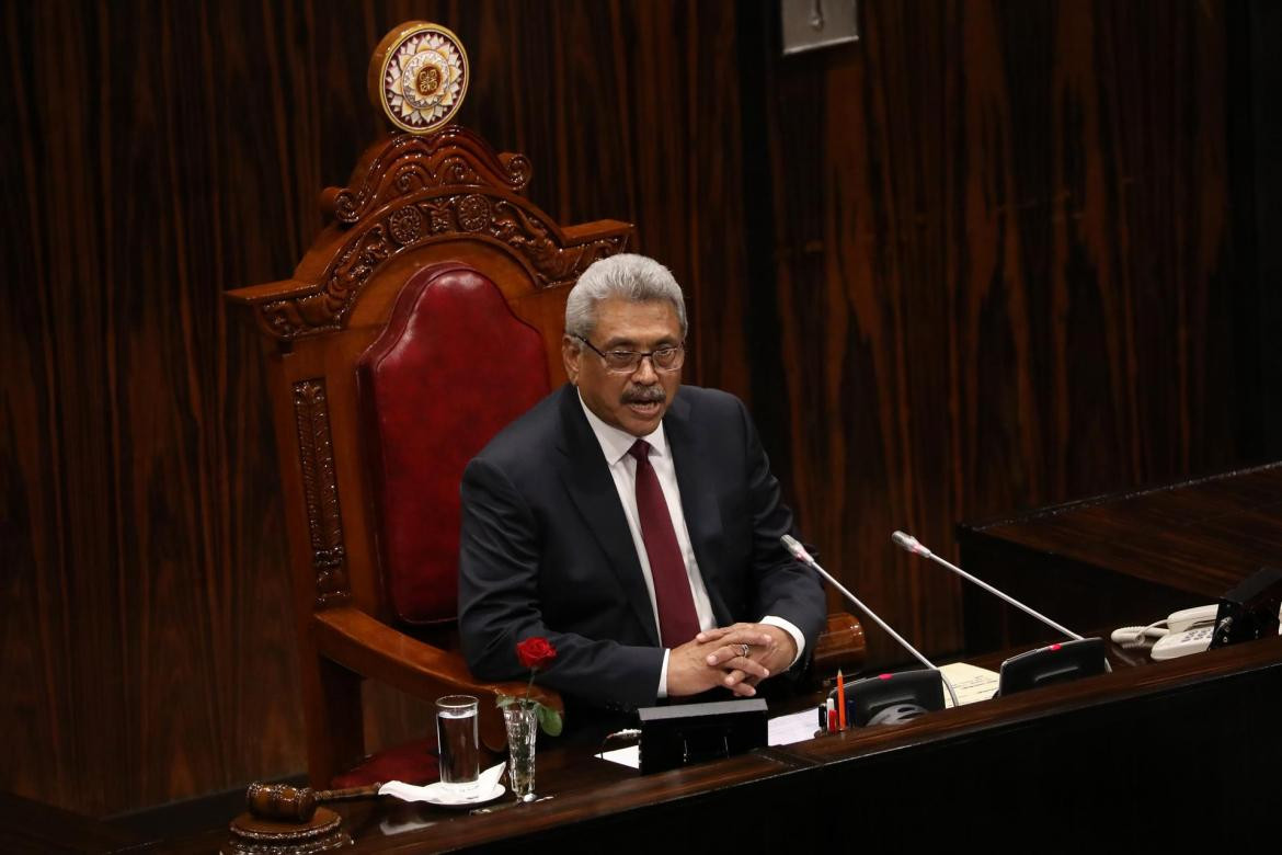 Gotabaya Rajapaksa, ex presidente de Sri Lanka. Foto: EFE.