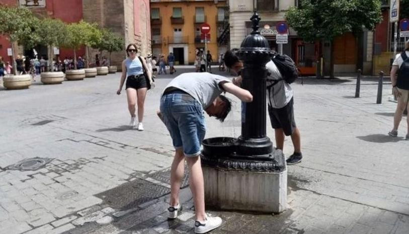 Ola de calor en Europa. Foto: NA.