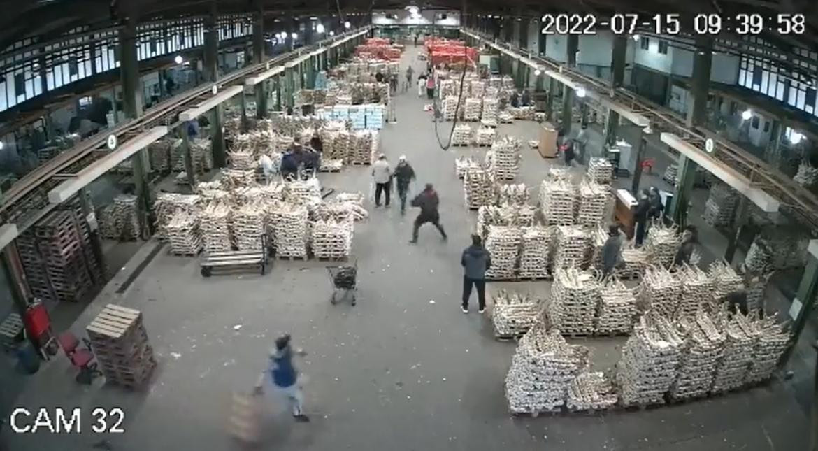 Intento de robo en el Mercado Central, foto captura de video