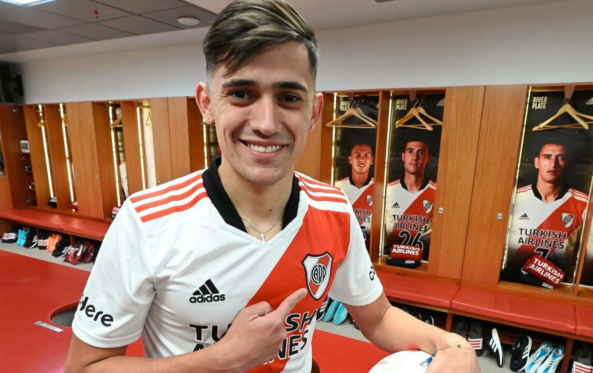 River presentó oficialmente a Pablo Solari. NA