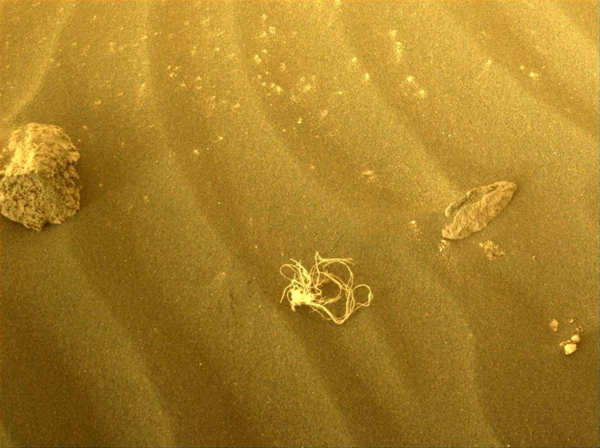 Objeto encontrado por Perseverance en Marte. Foto: JPL/NASA