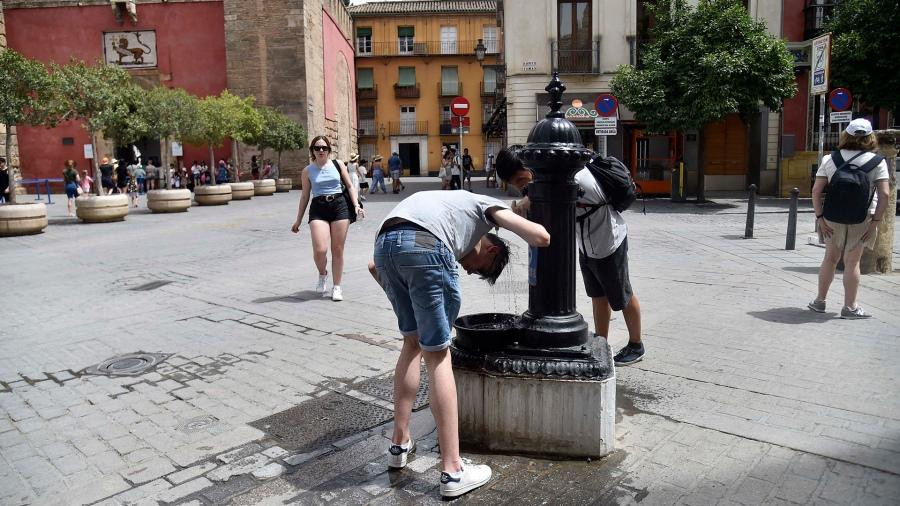 Ola de calor en Europa. Foto: EFE.