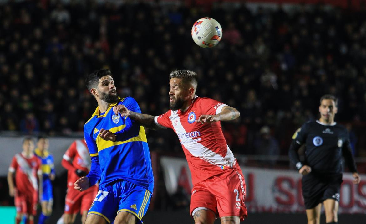 Boca vs Argentinos Juniors, Liga Profesional. Foto: NA.