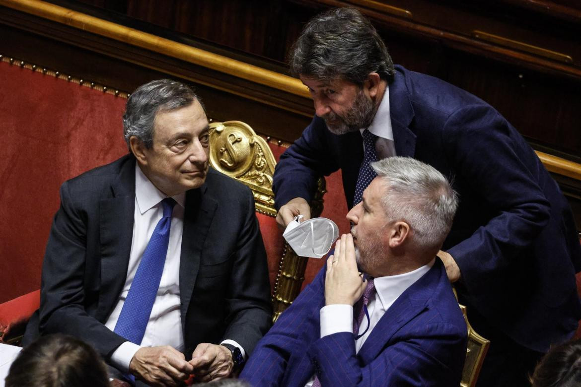 Mario Draghi, debate en el Congreso, Gobierno de Italia, foto EFE	