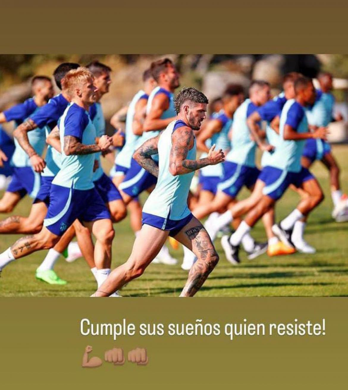 Posteo de Instagram de Rodrigo De Paul. Foto: redes sociales.