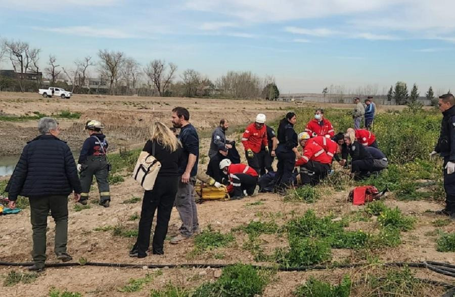 Cayó un helicóptero en Don Torcuato con cinco personas a bordo