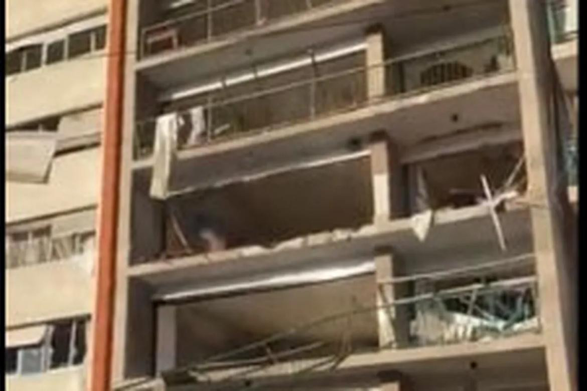Explosión en Montevideo. Foto: captura de video.