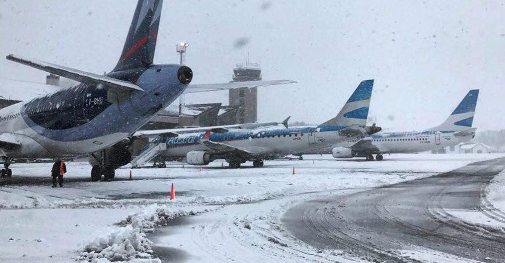 Aeropuerto de Bariloche, nieve, Foto Hangar X