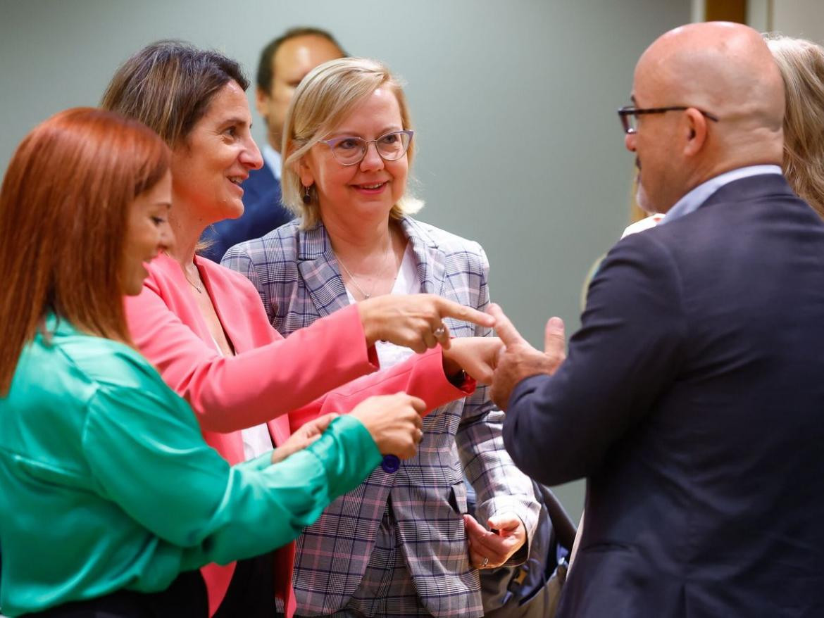 Ministros de Energía de la UE, en la reunión en Bruselas. Foto: EFE.