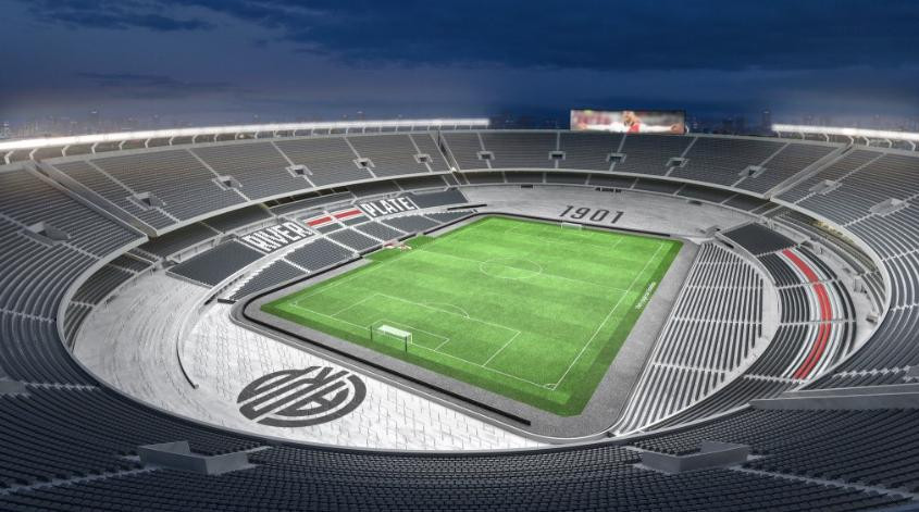 El futuro estadio Más Monumental. Foto: NA.