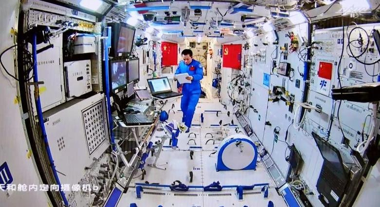 Así es por dentro la Estación Espacial china Tiangong. Foto: NA.