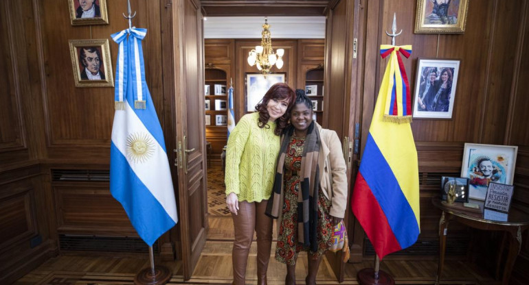 Cristina Fernández y Francia Márquez. Foto: Twitter