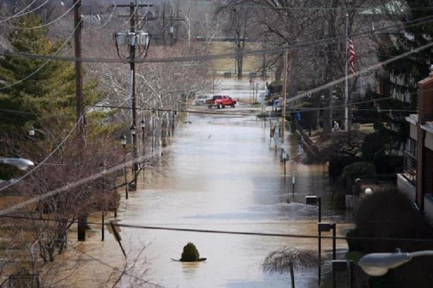 Estados Unidos, inundaciónes en Kentucky. Foto: EFE.
