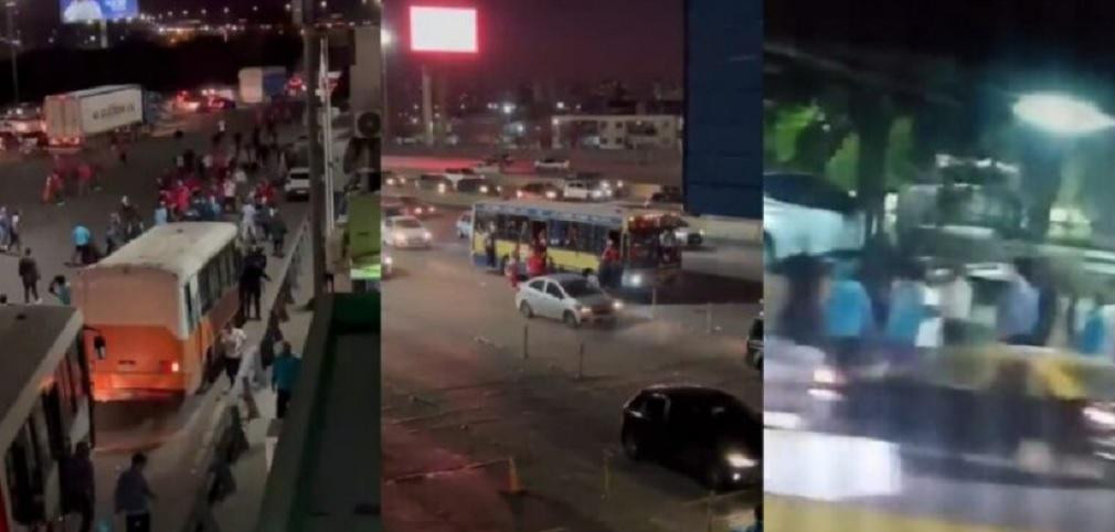 Pelea entre barras de fútbol, NA