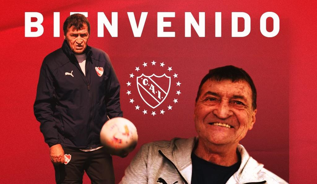 Julio Falcioni anunciado en Independiente. Foto: Twitter @Independiente.