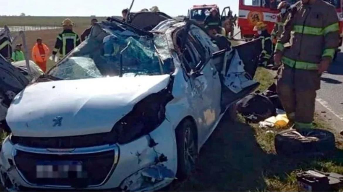 Accidente fatal en Pinamar. Foto: Gentileza Notife.