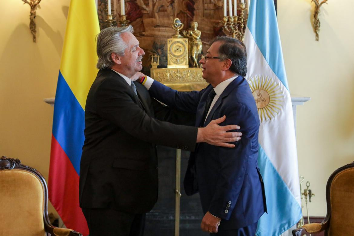 Alberto Fernández y Gustavo Petro, Foto presidencia