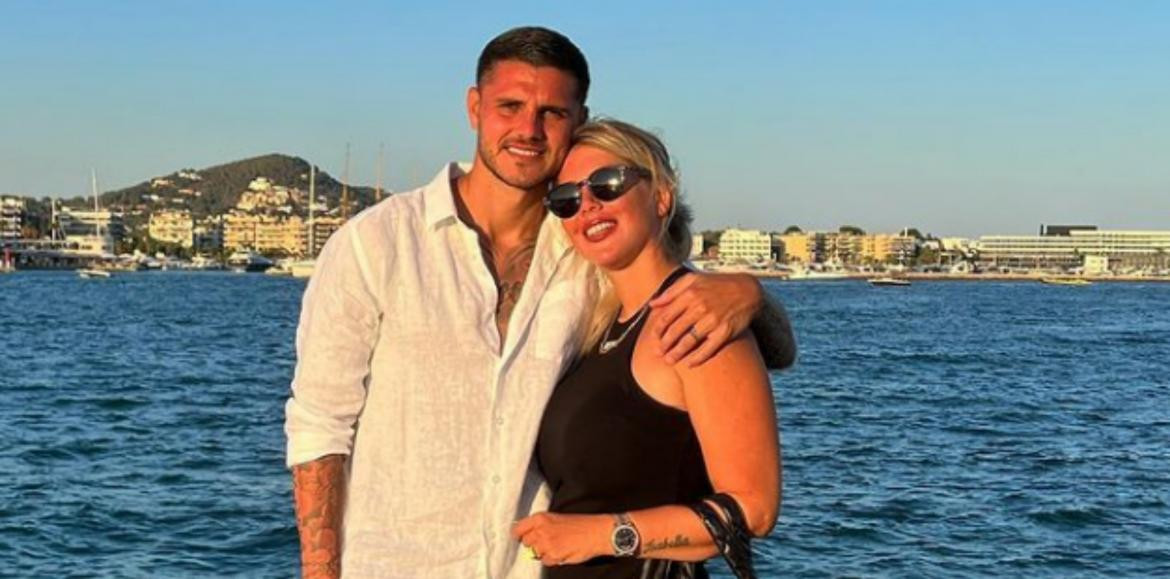 Wanda Nara y Mauro Icardi en Ibiza. Foto: Instagram/mauroicardi