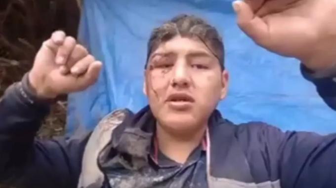 Boliviano fue a una fiesta de la pachamama y denunció que intentaron sacrificarlo. Foto: captura de video.