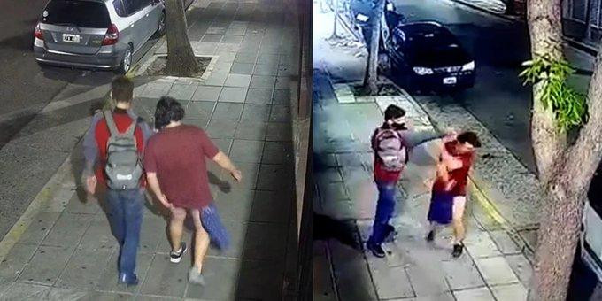 Crimen de un joven para robarle el celular en Balvanera. Foto: Captura de video.