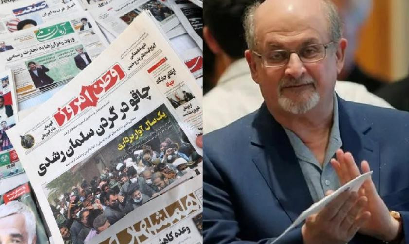 Medios iraníes sobre el ataque a Salman Rushdie. Foto: NA.