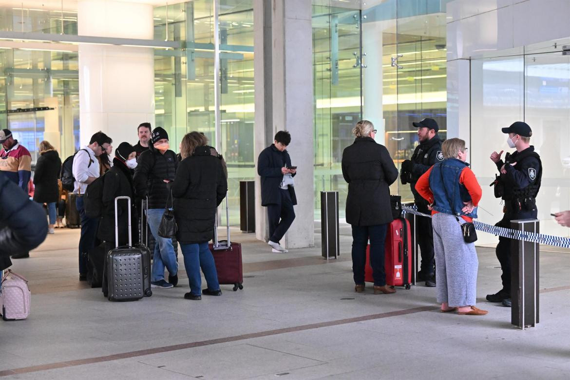 Disparos en aeropuerto de Australia. Foto: EFE