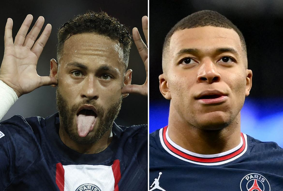 Neymar, Mbappé, PSG, fotos NA
