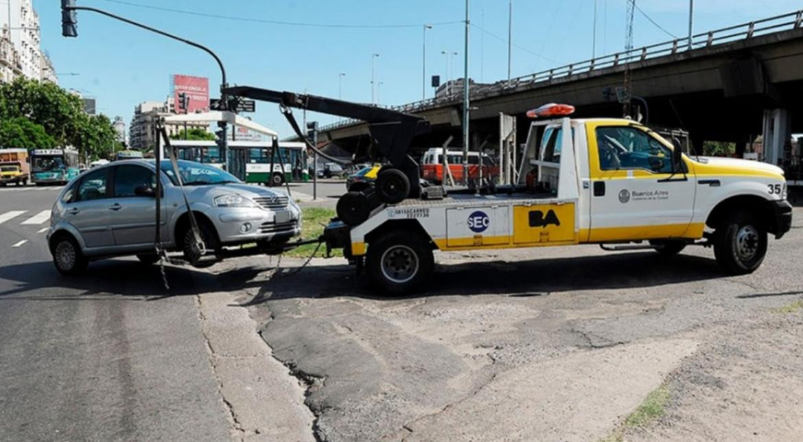 Grúas, Ciudad de Buenos Aires, acarreo, NA