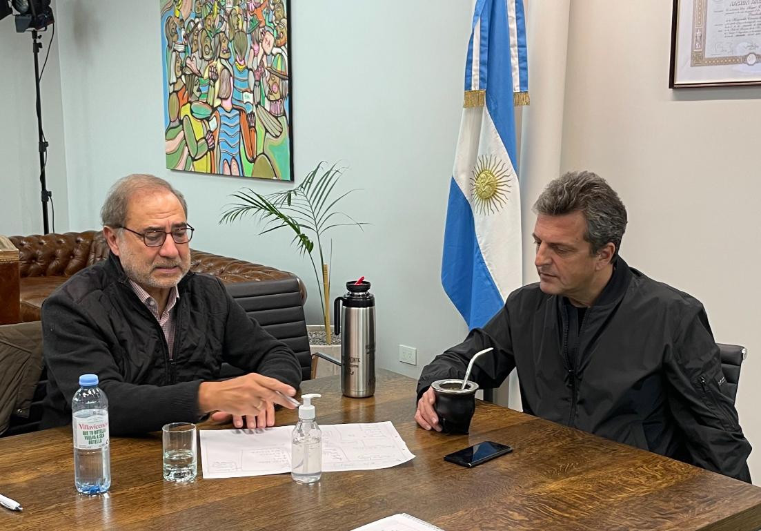 Jorge Argüello y Sergio Massa, Gobierno, NA
