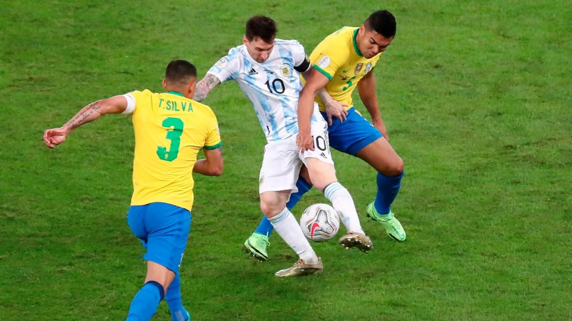 Brasil vs Argentina. Foto: EFE.