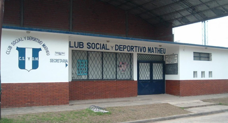 Club social y deportivo, foto La Voz de Matheu