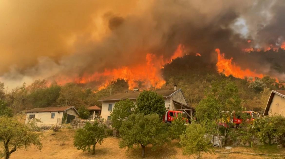 Incendio forestal en California. Foto: Reuters