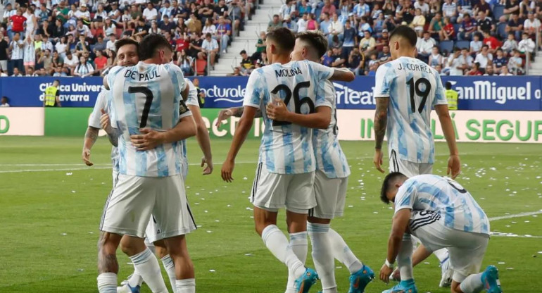 Selección Argentina. Foto: EFE.