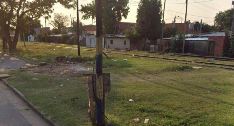 Lugar donde encontraron el cuerpo de una pequeña en Rosario. Foto: Google Maps.