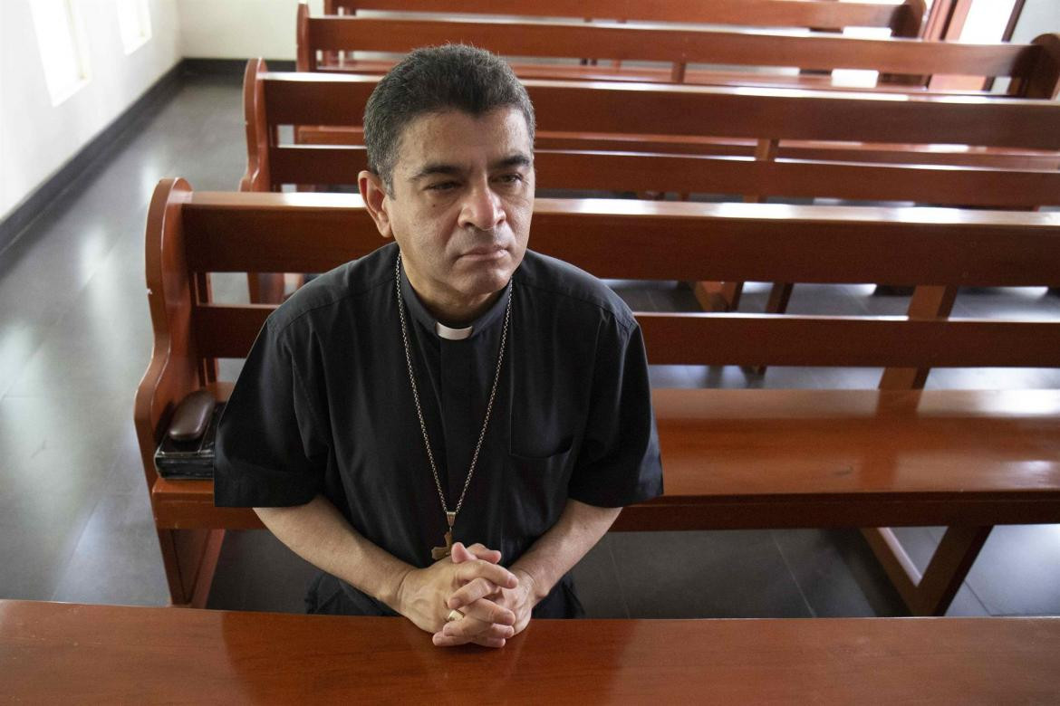 Obispo de Nicaragua Rolando Álvarez. Foto: EFE.
