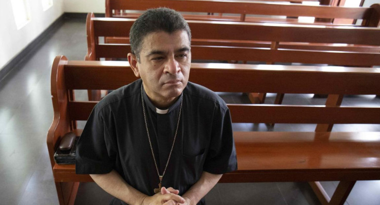 Obispo de Nicaragua Rolando Álvarez. Foto: EFE.