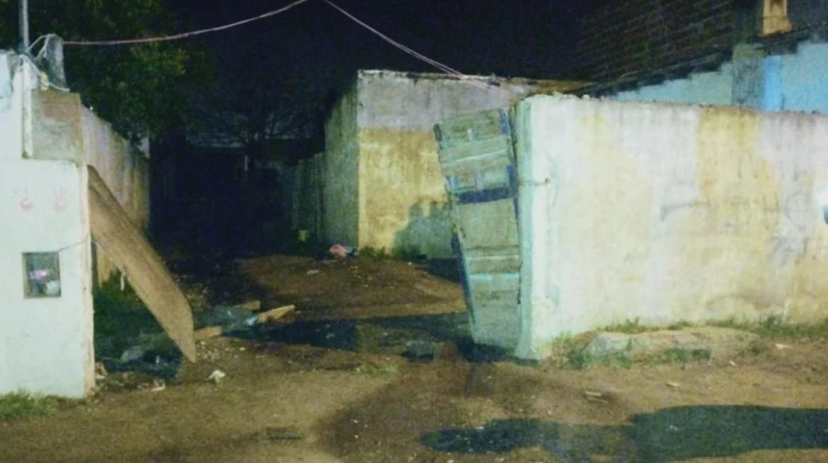 La casa incendiada en Mar del Plata. Foto: Gentileza La Capital.