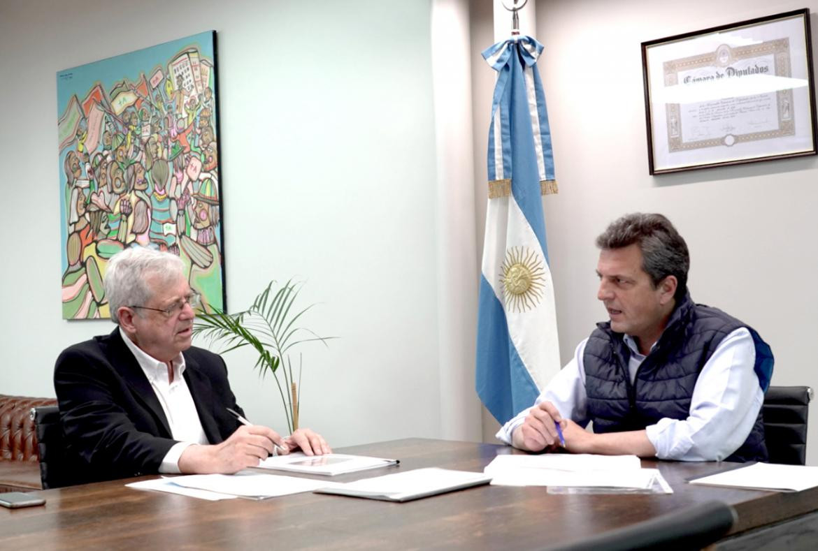 Gabriel Rubinstein y Sergio Massa, foto Twitter