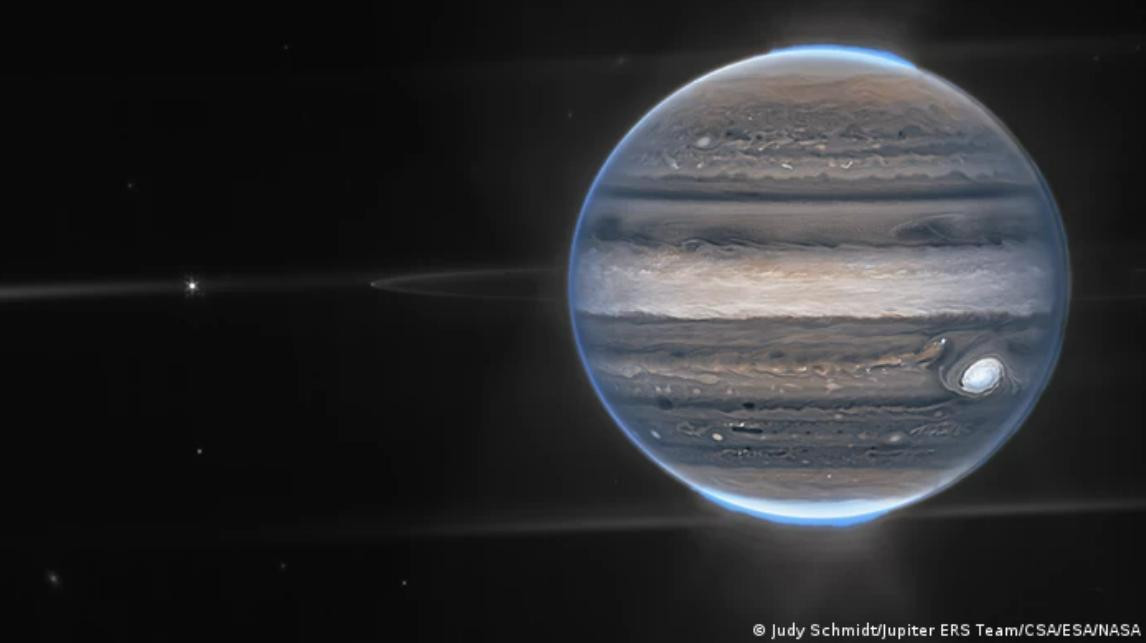 Es la segunda foto tomada por la NASA de Júpiter. Foto: NA.