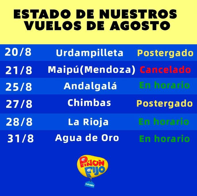 La agenda de Piñón Fijo. Foto: Instagram/pinonfijo