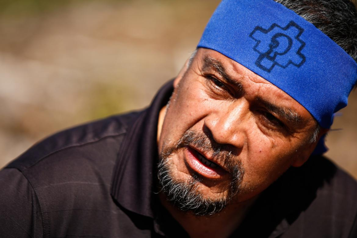Héctor Llaitul, líder radical mapuche. Foto: EFE.